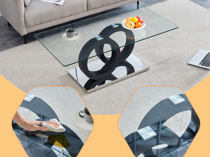 Minimalist Coffee Table - Black