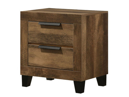 Morales - Rustic Nightstand - Oak
