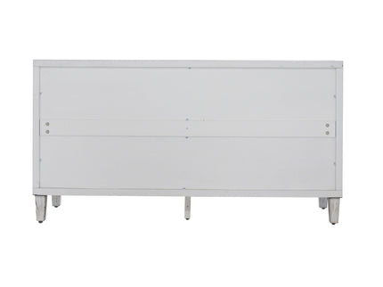 Accent Cabinet 4 Door Wooden Cabinet Sideboard Buffet Server Cabinet Storage Cabinet, For Living Room, Entryway, Hallway, Office, Kitchen And Dining Room - White Wash