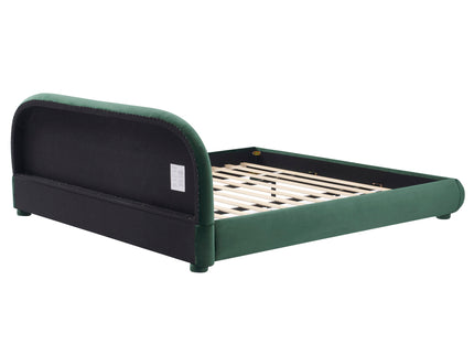Upholstered Simple Modern Bedroom Bed With Curved Headboard