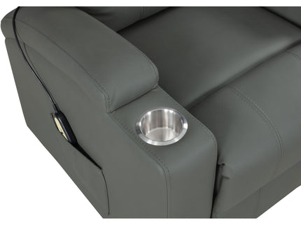 Macklin - Power Lift Massage Recliner With Heat And Dual Cupholders