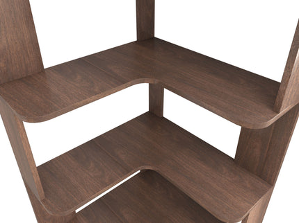 L-Shaped Design Corner Bookshelf
