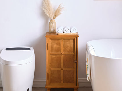 Floor Cabinet With Adjustable Shelf, Storage For Entryway