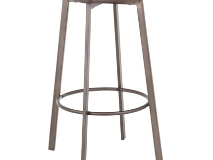 Clara - Industrial Square Barstool (Set of 2) - Espresso