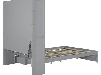 Platform Bed With USB, Storage Headboard & Drawers