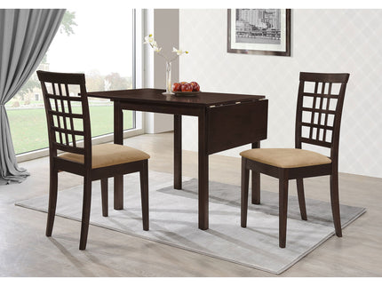 Dining Table With Drop Extension Leaf Table With Foldable Ends For Compact Spaces - Brown