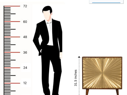 Manila - Cabinet - Gold / Brown