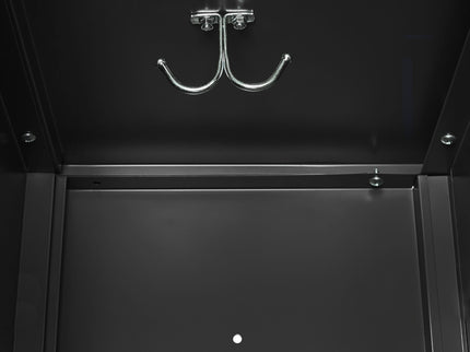 9 Door Lockers With Lock For Secure Storage And - Black