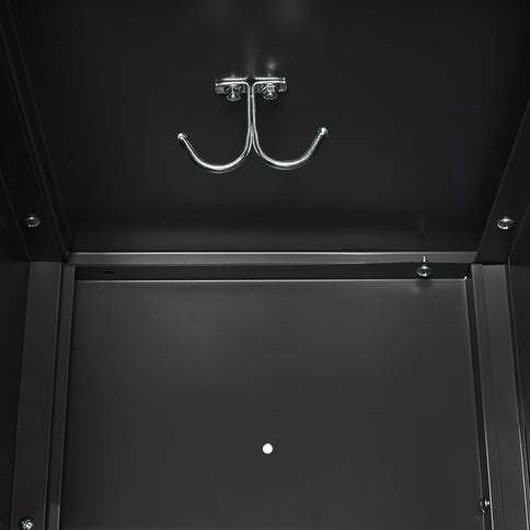 9 Door Lockers With Lock For Secure Storage And - Black