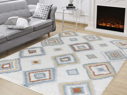Loft Shag - 7'10" X 9'10" Shaggy Area Rug - Ivory, Polypropylene