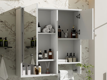 Modern Wall Mounted Bathroom Medicine Cabinet, Bathroom Wall Storage Cabinet With Mirror