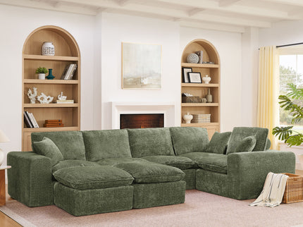 Sectional Sofa With Moveable Ottoman