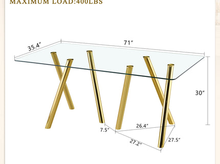 Dining Table With Transparent Surface