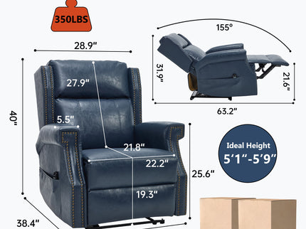 Manual Recliner Chair With Heavy Duty Motion Mechanism, 8 Vibrating Nodes And 3 Massage Modes For Living Room