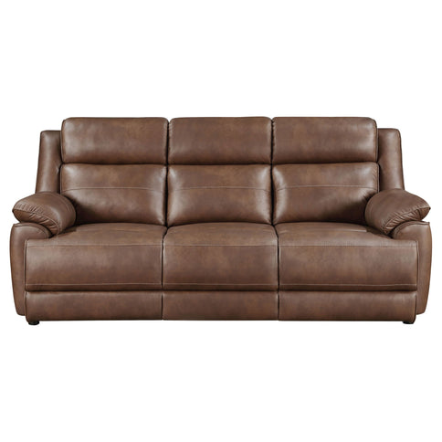 Worthington - Padded Arm Sofa - Dark Brown