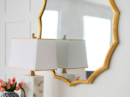 Round Sunburst Wall Mirror With, Wall Decor Mirror For Entryway Bedroom Living Room - Gold