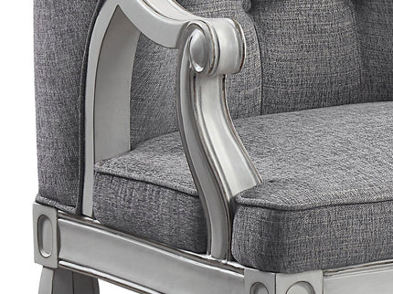 Florian - Antique Chair - Gray / White