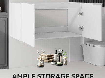 Floating Bathroom Vanity Cabinet With Soft Close Double Doors, Spacious Interior Storage, Wall Mounted, Cabinet Only