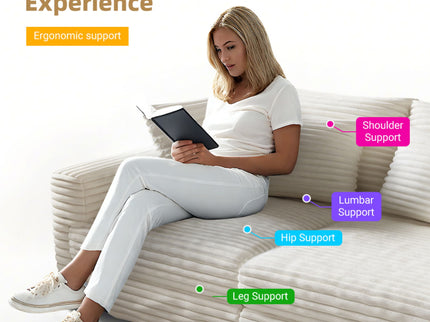 4 Seat Sofa, Modern Comfy Upholstered Sofa Cloud Couch, Deep Seat Couches With Soft Pillows