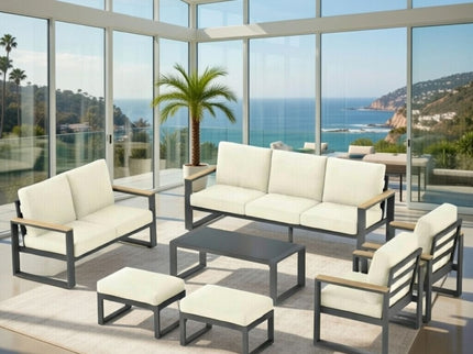Modern Outdoor Sofa Set With Coffee Table
