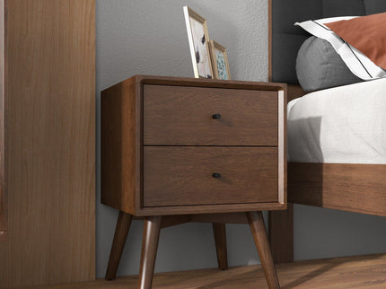 Caroline - Mid-Century Modern Style Night Stand 2 Drawer