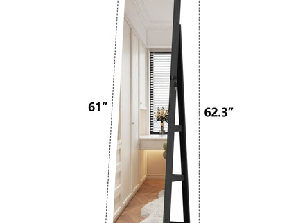 Swivel Jewelry Cabinet With Full Length Mirror