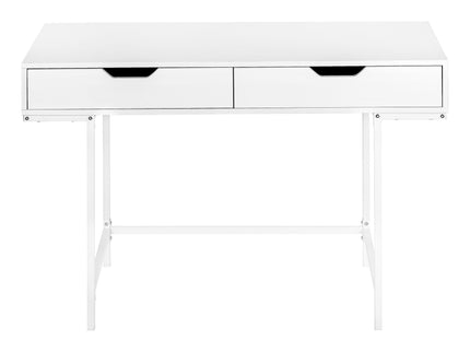 Computer Desk For Home Office, Storage Drawers, Marble Look Contemporary & Modern