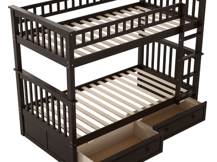 Bunk Bed With Drawers, Convertible Design
