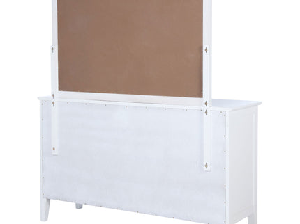 Talia - 10 Drawer Dresser And Mirror Set - White