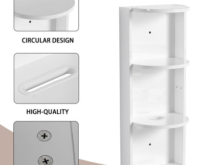 Bathroom Wall Mounted Storage Rack With Float Mounting Design