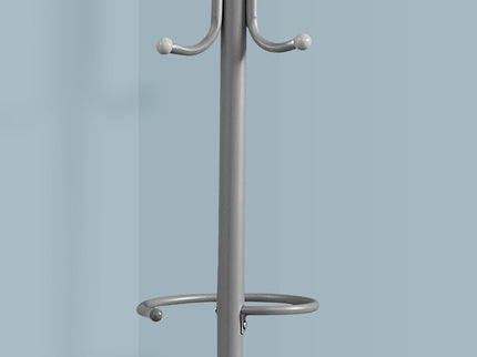 Coat Rack, Hall Tree, Free Standing, Hanging Bar, 6 Hooks, Entryway, Contemporary & Modern