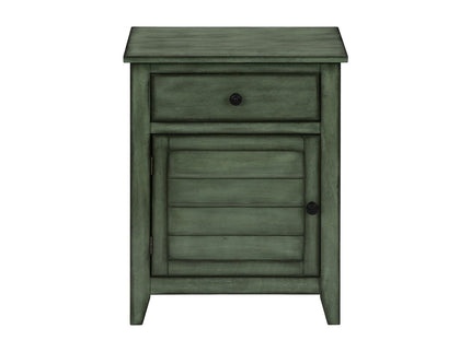Accent Nightstand, Storage Drawer, Transitional