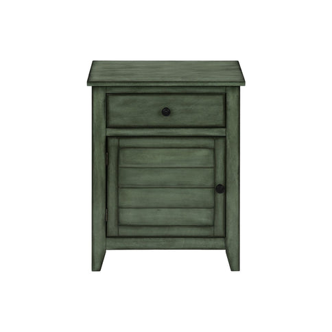 Accent Nightstand, Storage Drawer, Transitional