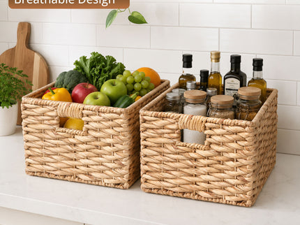 Storage Basket, Handwoven Twisted Weave Basket With Handles Shelf Organizer, Towel Storage, Living Room Storage - Light Brown