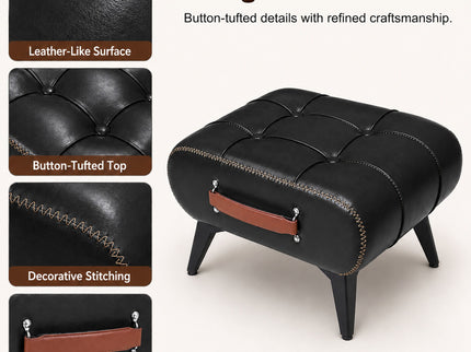 Minimalist Footstool With Hidden Storage
