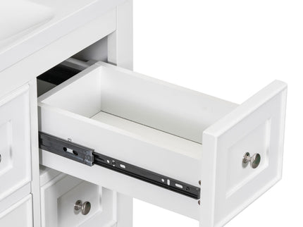 Modern Bathroom Vanity Base Only With 1 Cabinet And 6 Drawers
