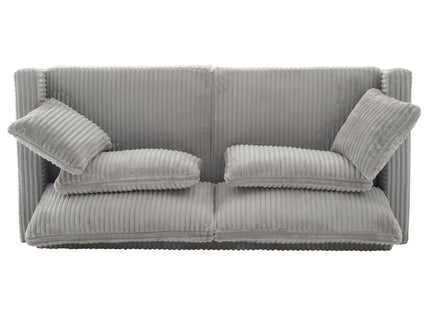Modern Loveseat Sofa With 4 Pillows