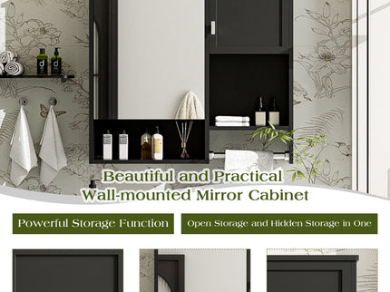 Modern Wall Mounted Bathroom Medicine Cabinet, Bathroom Wall Storage Cabinet With Mirror