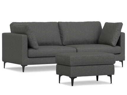Ava - Mid Century Sofa With Ottoman Set