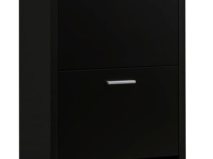 3 Drawer Shoe Rack - Black