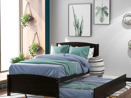 Platform Bed & Headboard, Footboard And Wood Slat Support