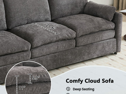 Cozy Upholstered 3 Seater Sofa Cushion For Living Room