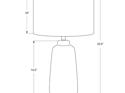 Lighting, Table Lamp, Ceramic, Modern - Cream