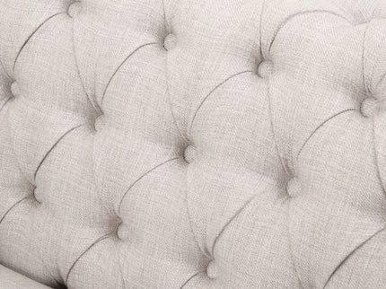 Nexuson - Upholstered Chesterfield Chair With Deep Tufted And Nailhead Trim