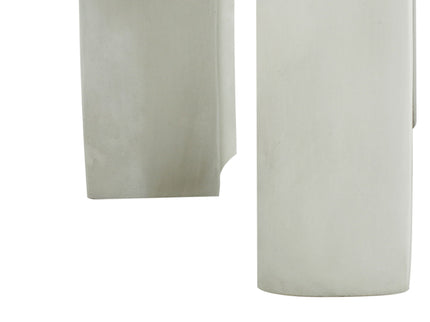 Outdoor Round Top Side Table / End Table, Living Room Accent Table - Antique White