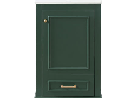 20" Bathroom Vanity With Sink, 1 Drawer, Freestanding Single Set