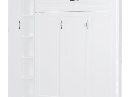 Murphy Wall Bed With Shelves, Wardrobe And LED Lights