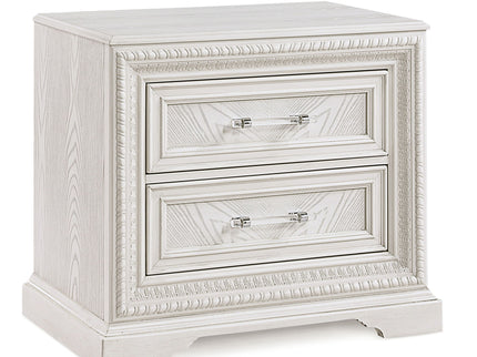2 Drawer Storage Nightstand Bedroom Furniture - Antique White