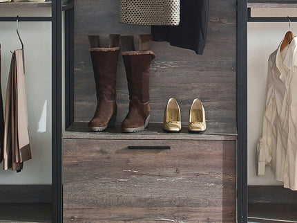 Monica - Walk-In Closet System & Modular Design - Rustic