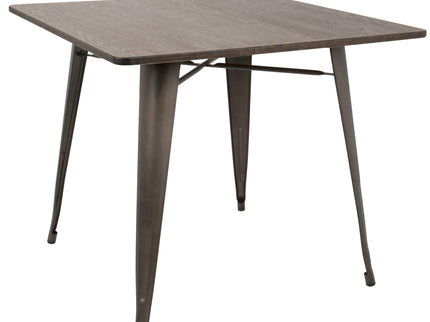 Oregon - Industrial / Farmhouse Dining Table - Espresso